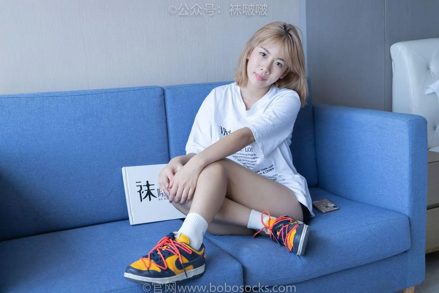 [BoBoSocks袜啵啵]NO.009 果冻-耐克板鞋、白棉袜、裸足 [130P]插图